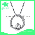 2013 Gus-Sp-014 Fashion Silver Pendant in Stainless Steel Material with CZ Stone for Lucky